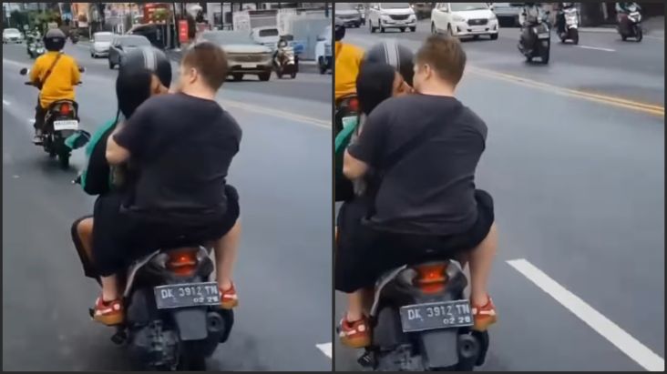Viral Aksi Bule Mesum di dalam Atas Ojol, dapat Berujung Kantor Polisi?