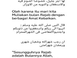 15 Amalan dan Zikir Bulan Rajab 2025 Lengkap dengan Tulisan Arab, Latin, dan Keutamaannya
