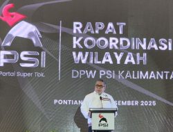 Rakorwil PSI Kalbar: Ahmad Ali Dukung Prabowo Pimpin Pemulihan Bencana