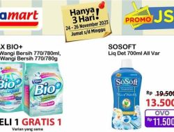 Promo JSM 20 Desember: Deterjen Beli 1 Gratis 1, Softener 1,6L Hanya Rp38.600