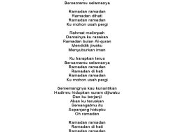Lirik Syirillah Selamat Datang Ramadhan 2026