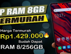 HP Murah 1 Jutaan dengan RAM 8GB dan Baterai Besar