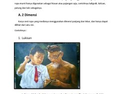 Contoh Karya Seni Rupa Murni Kelas 6 SD