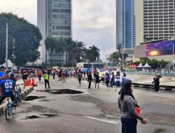 Hari Bebas Kendaraan, Hujan Tak Mengurangi Semangat Warga
