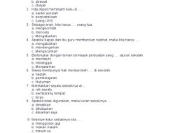 Contoh Soal Pendidikan Pancasila Kelas 10 Kurikulum Merdeka