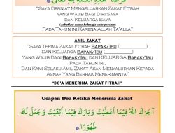 50 ucapan selamat zakat fitrah 2026, ingatkan pembayaran tepat waktu