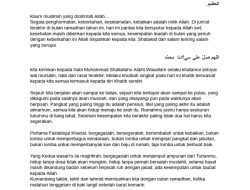 Contoh Khutbah Idul Fitri 1447 H: Merawat Fitrah dan Konsistensi Ibadah