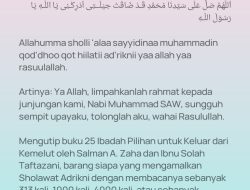 Sholawat Adrikni: Makna dan Manfaatnya