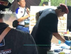 Melihat karya SBY melukis Bengawan Solo di Demangan